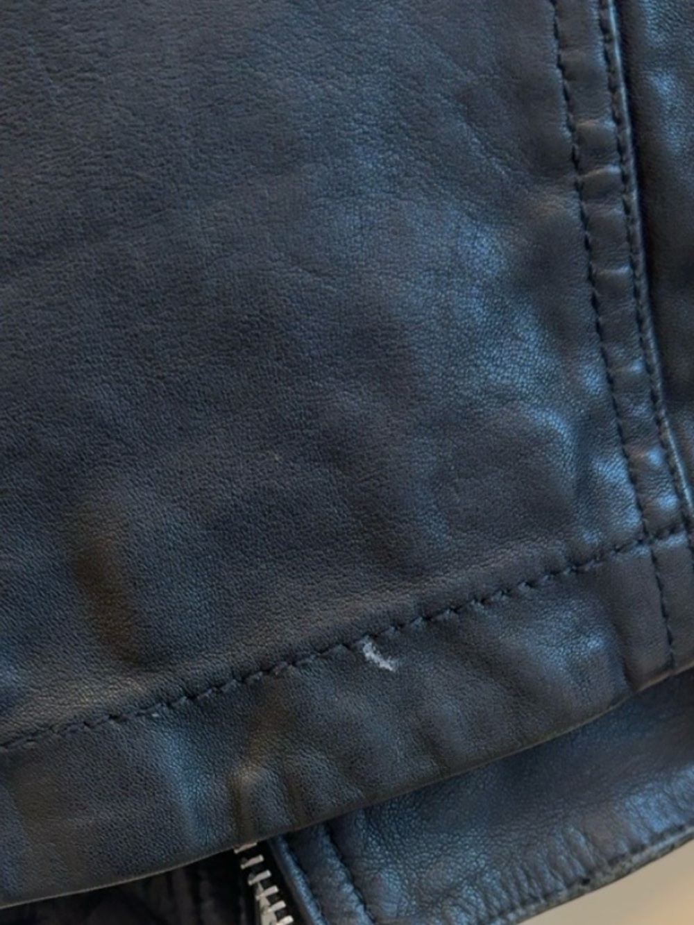 ALL SAINTS Catch Black Leather Moto Jacket - Women's - Picture 3 of 4